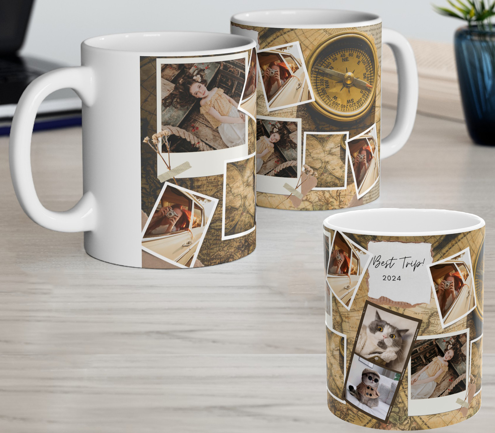 Personalized photo Coffee Mug, 11oz mug, custom photo mug, gift for him, dad mug
