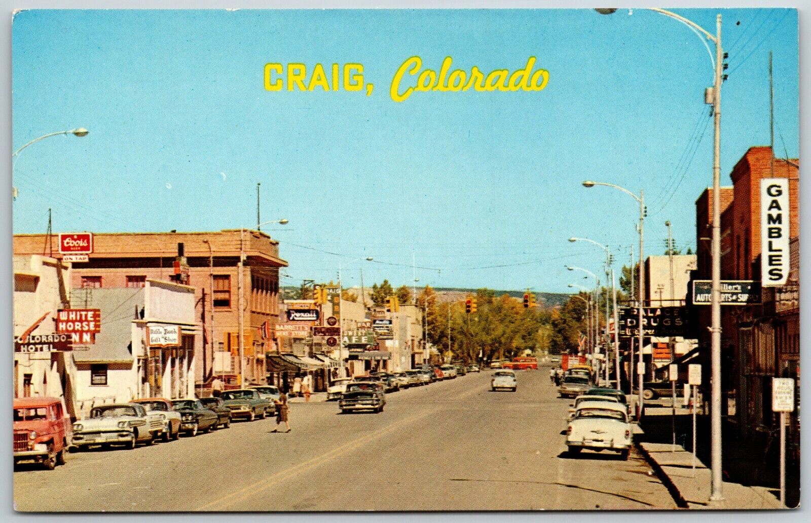 Street View in Craig, Colorado - Postcard
