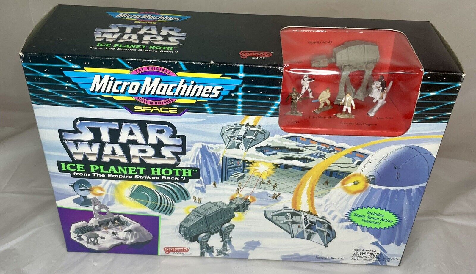 Micro Machines Star Wars Ice Planet Hoth Playset - Galoob, 1993, New/Sealed Box