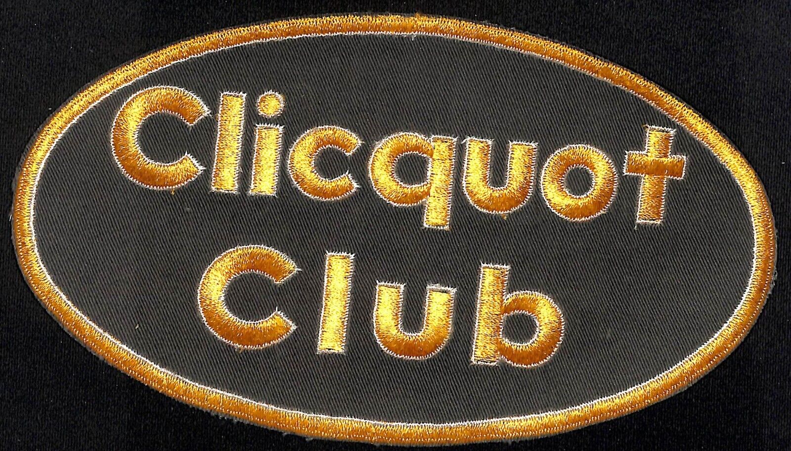 Clicquot Club Large Embroidered Soda Patch c1950\'s-60\'s VGC Scarce