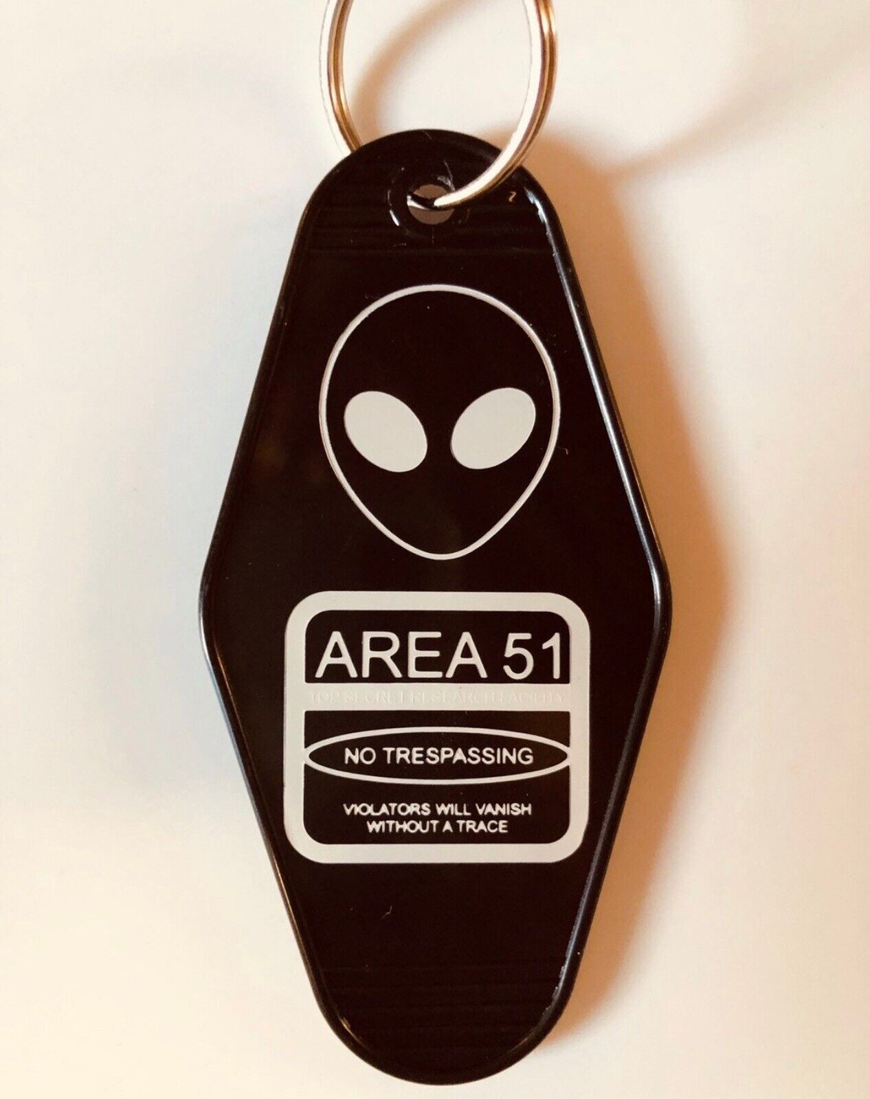 UFO inspired AREA 51 keytag