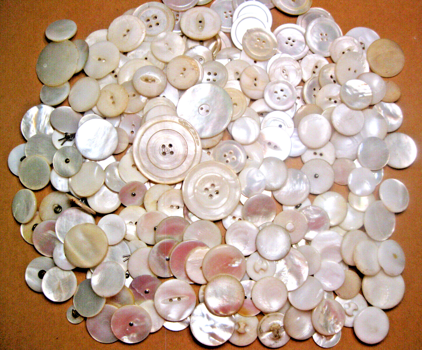 200 Antique Shell/MOP Buttons Large/Extra Large 1\