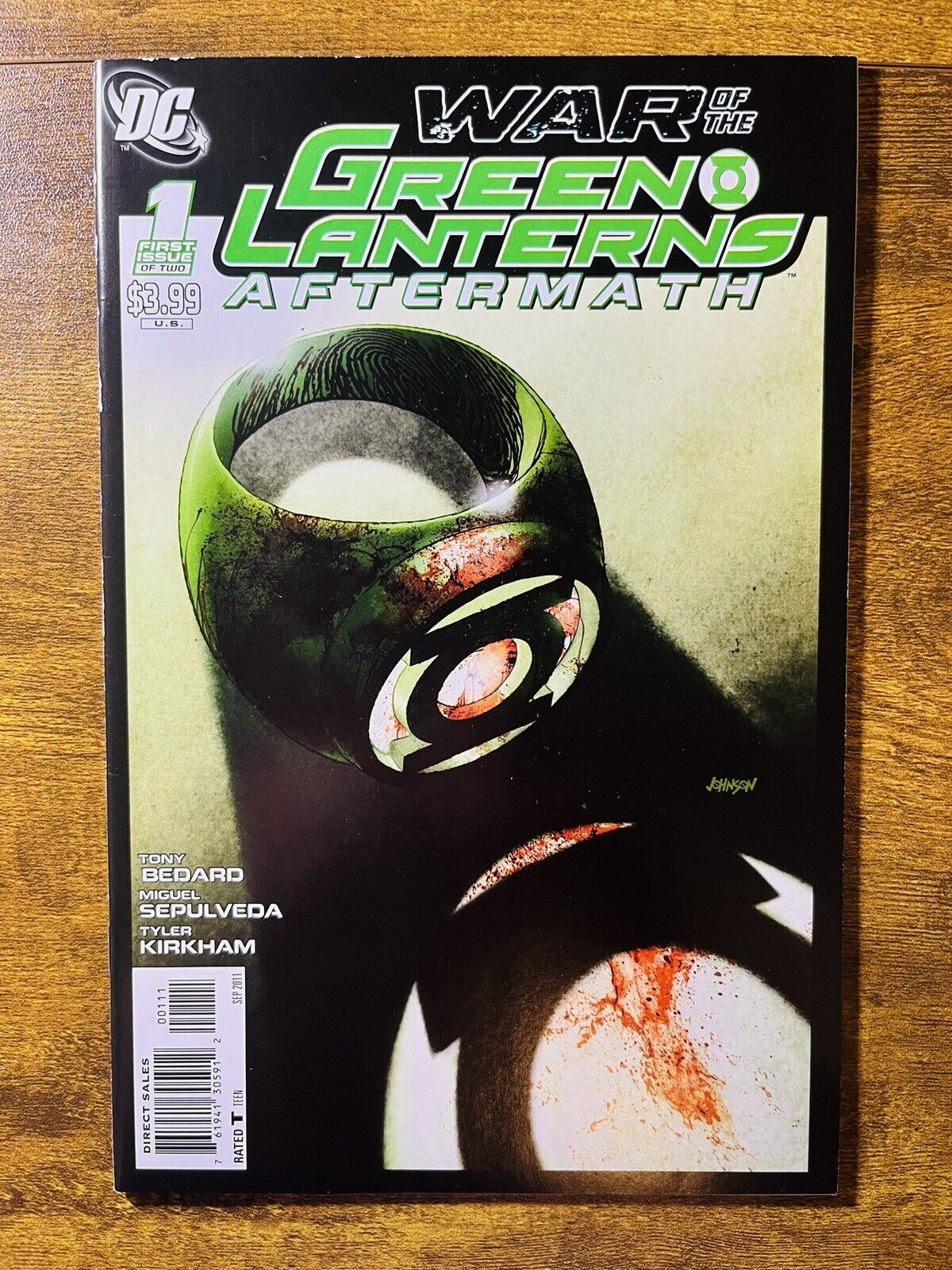 WAR OF THE GREEN LANTERNS: AFTERMATH 1 DAVE JOHNSON COVER DC COMICS 2011