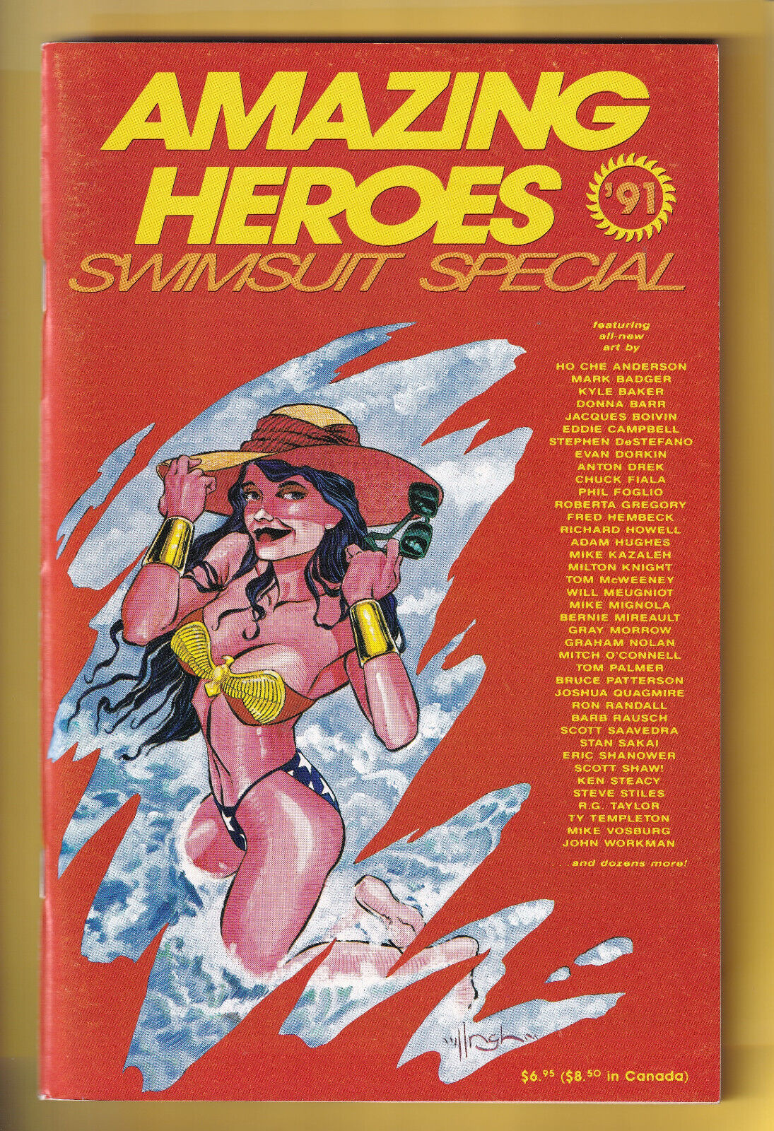 Amazing Heroes Swimsuit Special #2 Fantagraphics Wonder Woman Cover 1991