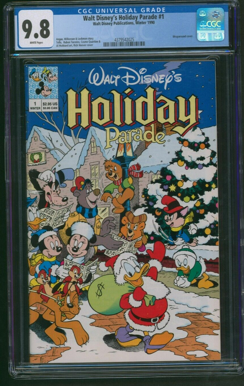 Walt Disney's Holiday Parade #1 CGC 9.8 Winter 1990 Disney Publication Comics