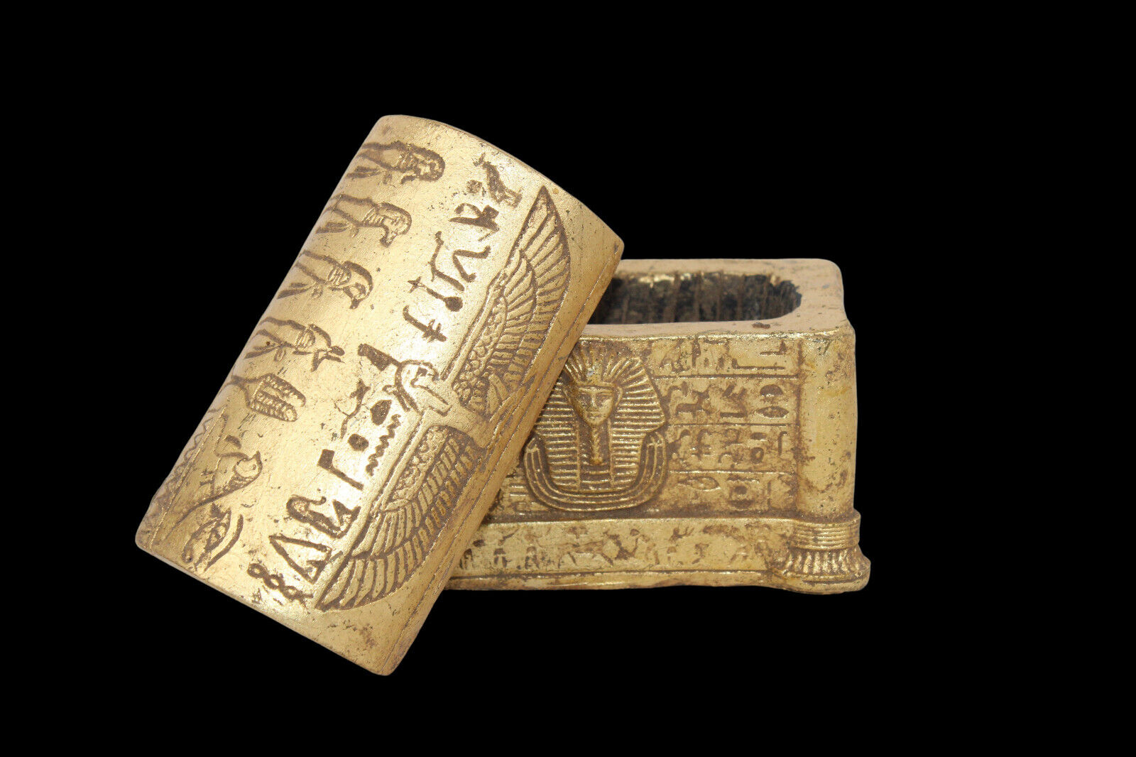 RARE ANCIENT EGYPTIAN PHARAONIC ANTIQUE TUT ISIS JEWELRY BOX EGYCOM (AA)
