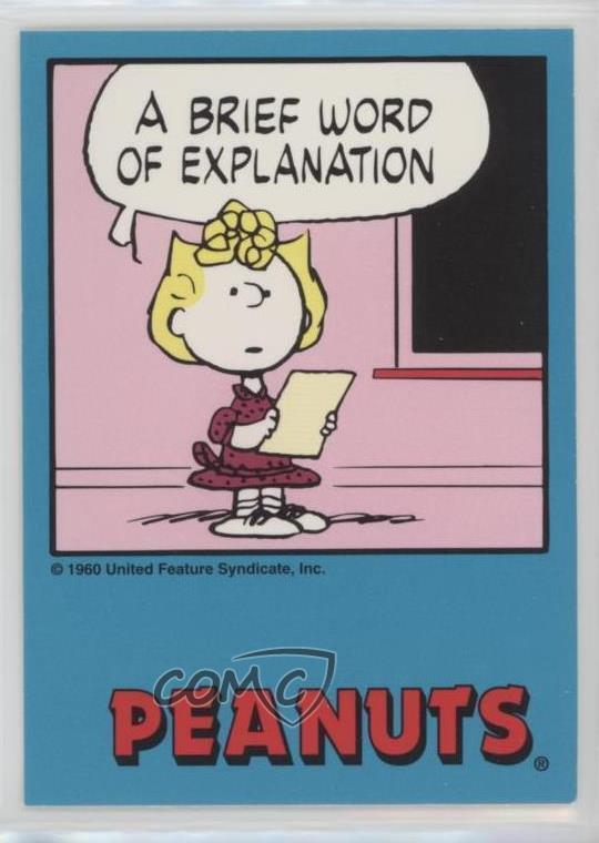 1992 ProSports Peanuts Classics A Brief Word of Explanation #67 3c7