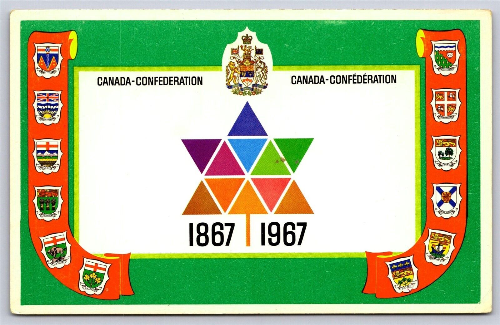 Canada-Confederation 1867-1967 Prime Ministers Since 1867, Crests, Chrome Unp