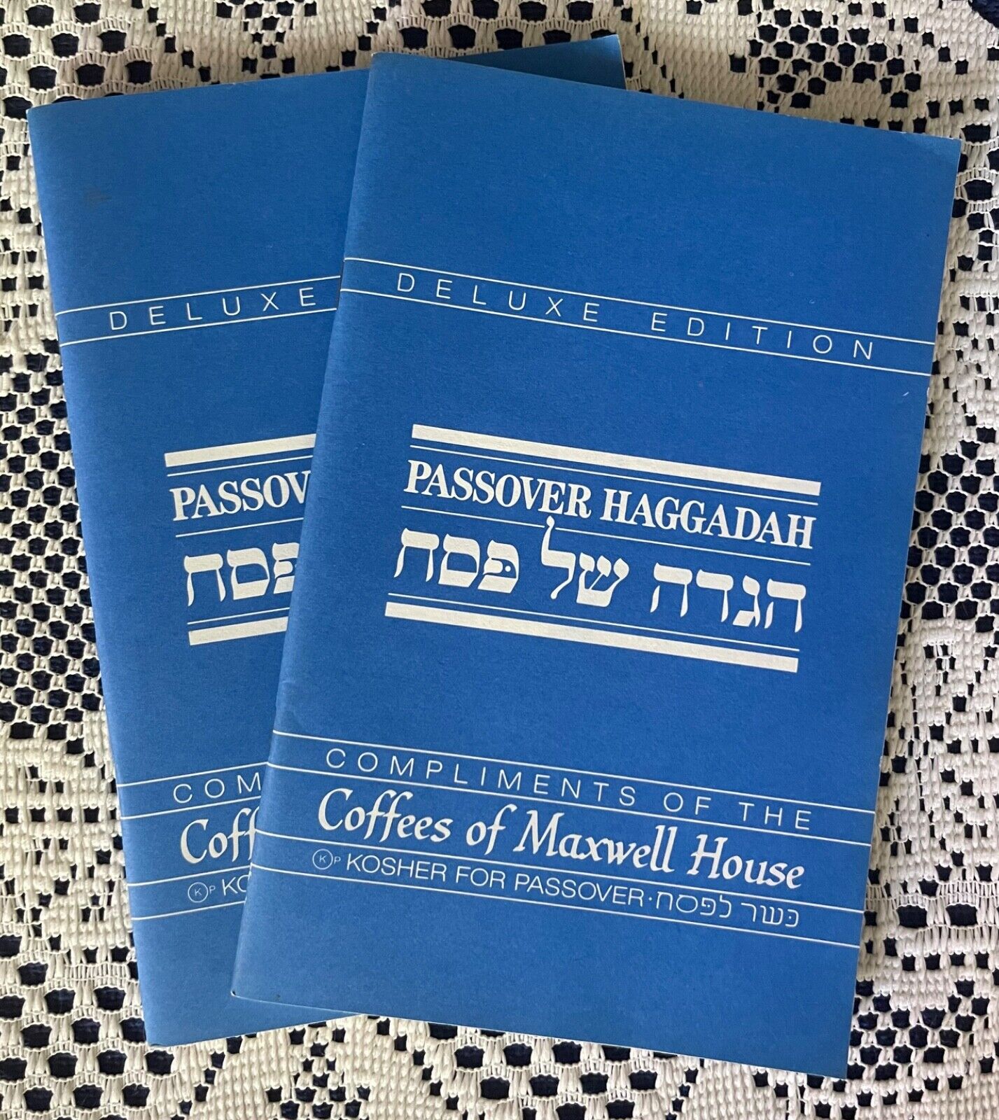 {Vtg 1987} Coffees-Maxwell House Passover Haggadah/Kosher Pesach Jewish {Lot 2)