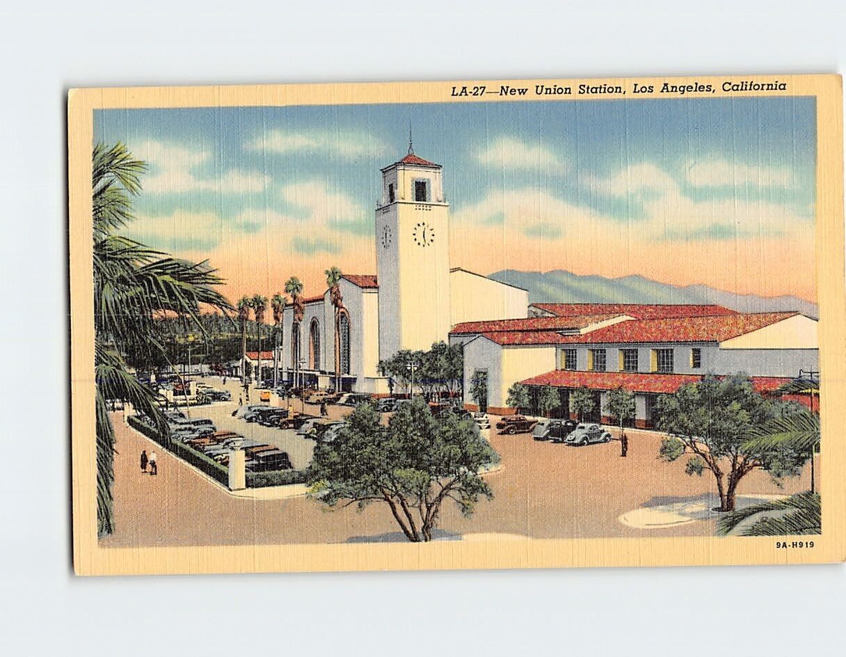 Postcard New Union Station Los Angeles California USA