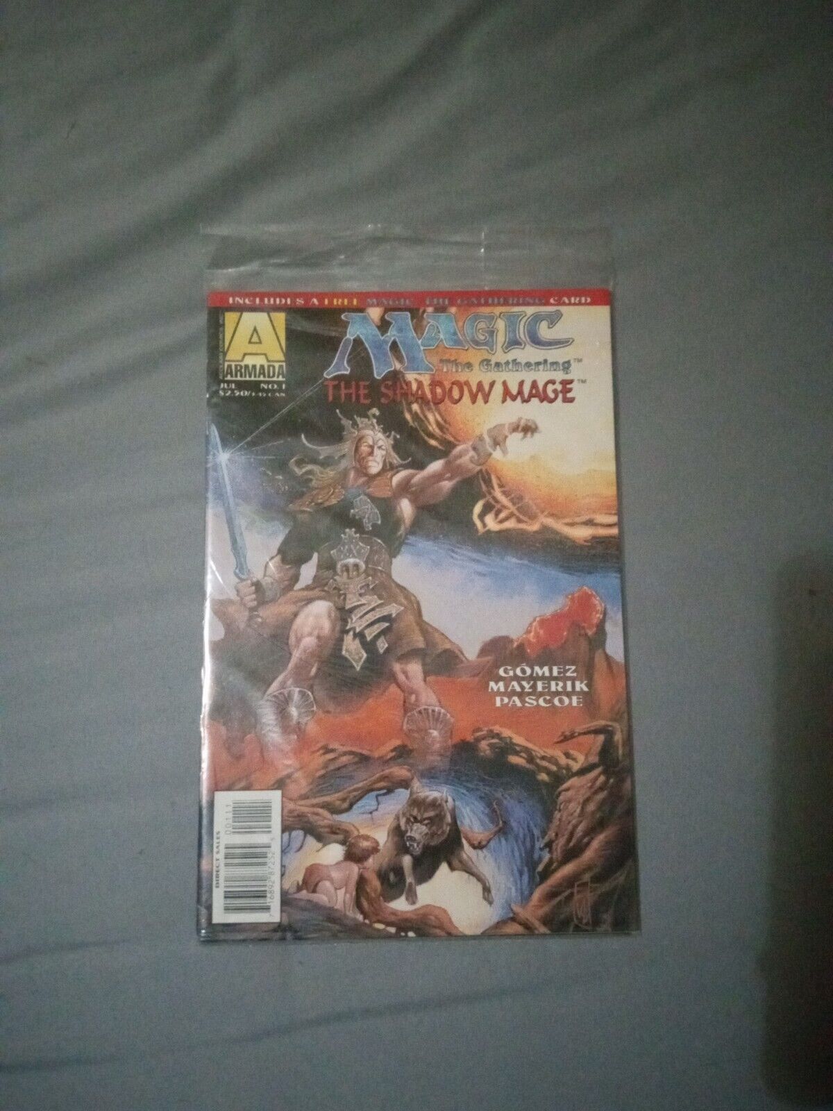 Armada Comics Magic The Gathering The Shadow Mage #1 Sealed With Trading Card NM