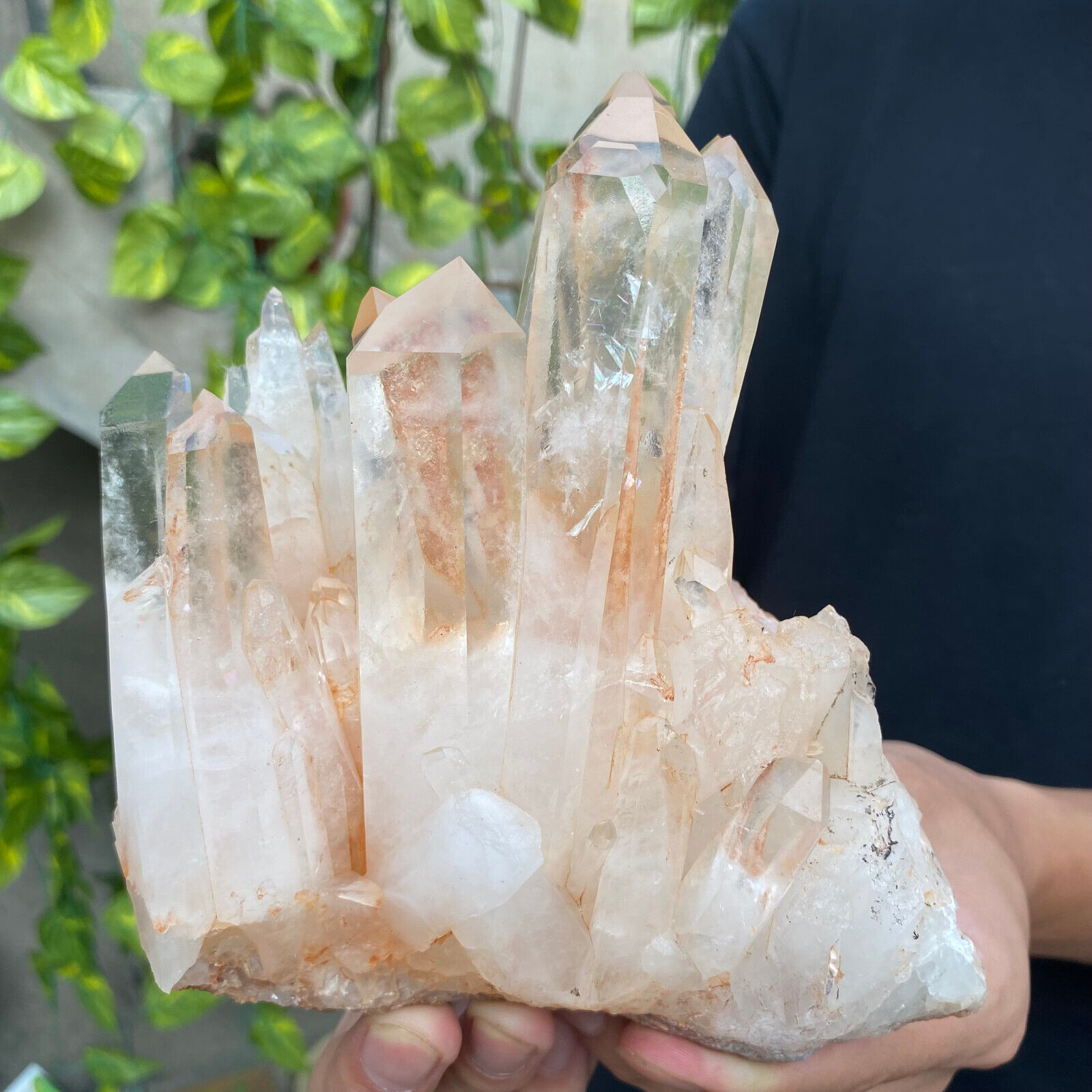 1210g Natural Clear White Quartz Crystal Cluster Rough Healing Specimen