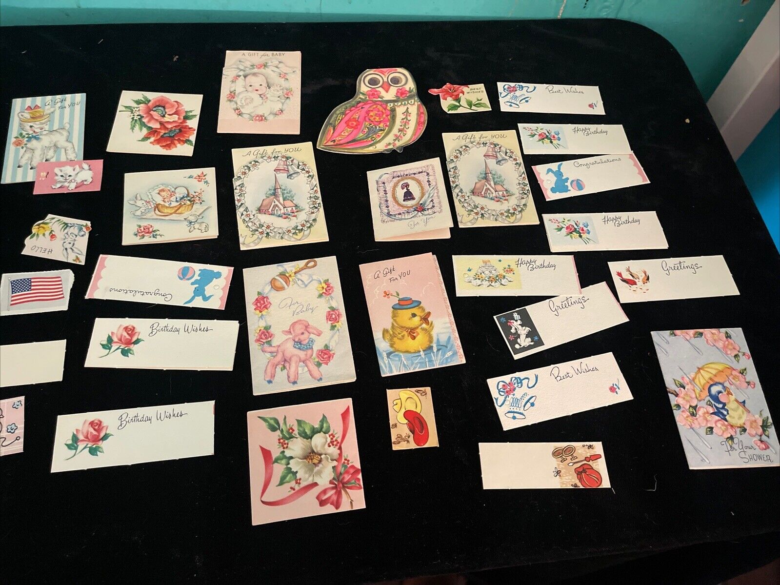 Lot vintage Mini greeting cards/hallmark plus more
