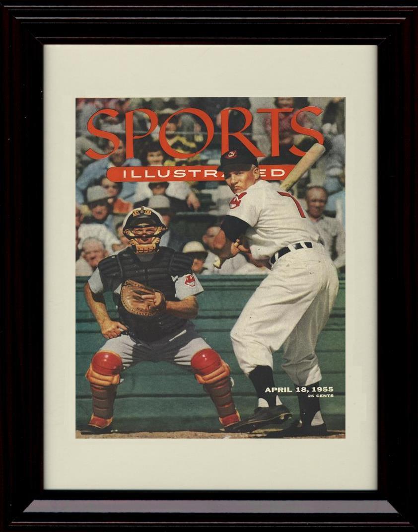 Unframed Al Rosen - At Bat Sports Illustrated Cover 1955 - Cleveland Indians