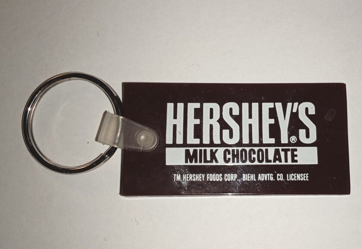 Vtg Hershey\'s Milk Chocolate Vinyl Keychain, 2.5\