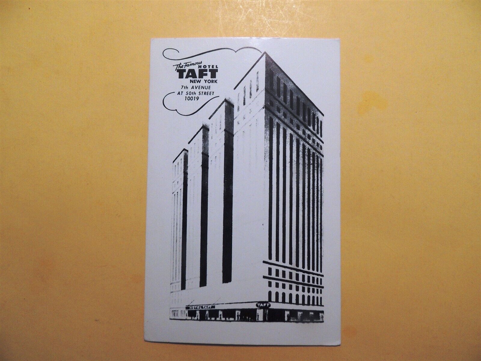 Hotel Taft New York City New York vintage postcard 