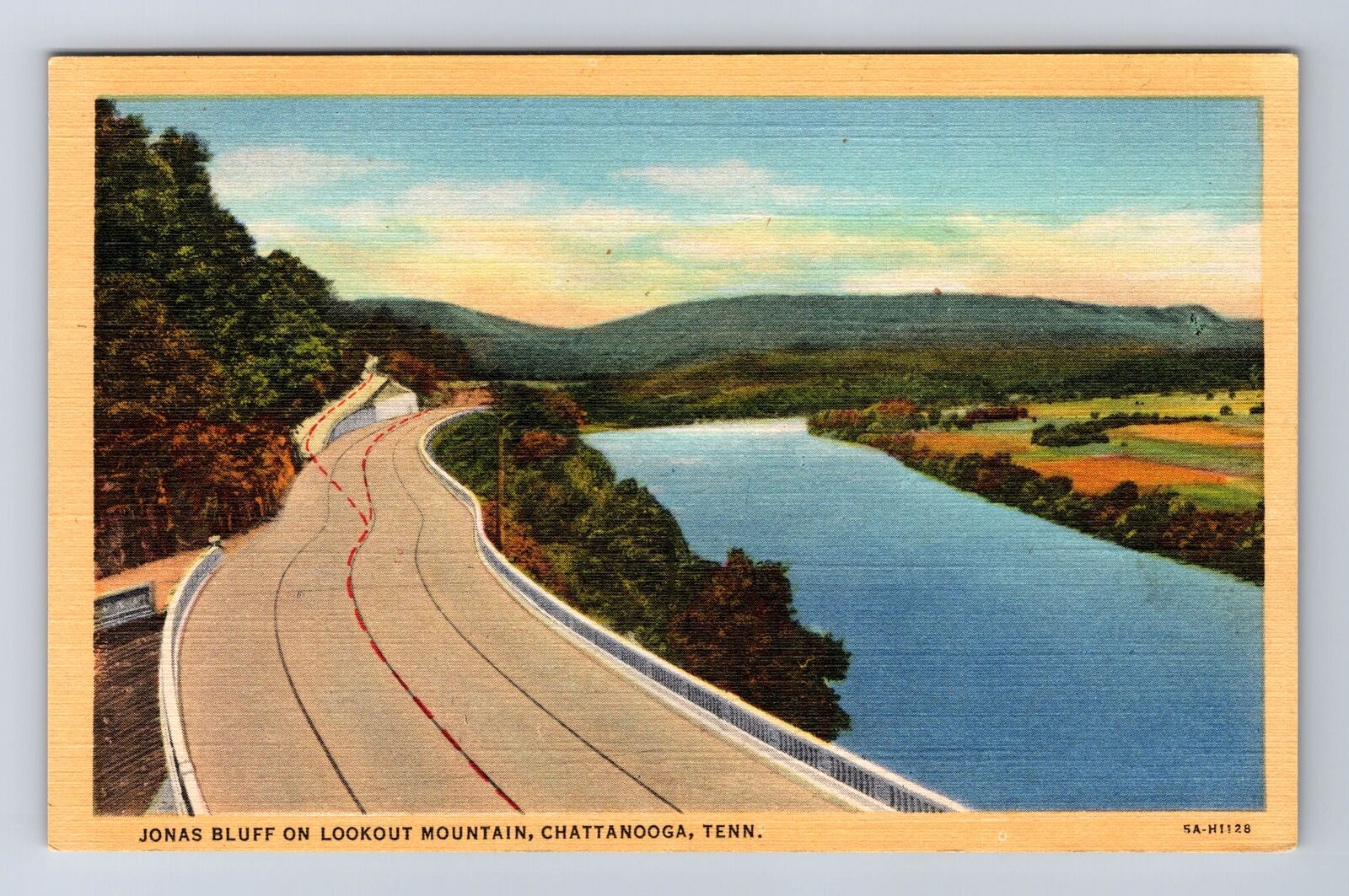 Chattanooga TN-Tennessee, Jonas Bluff On Lookout Mountain Vintage Postcard