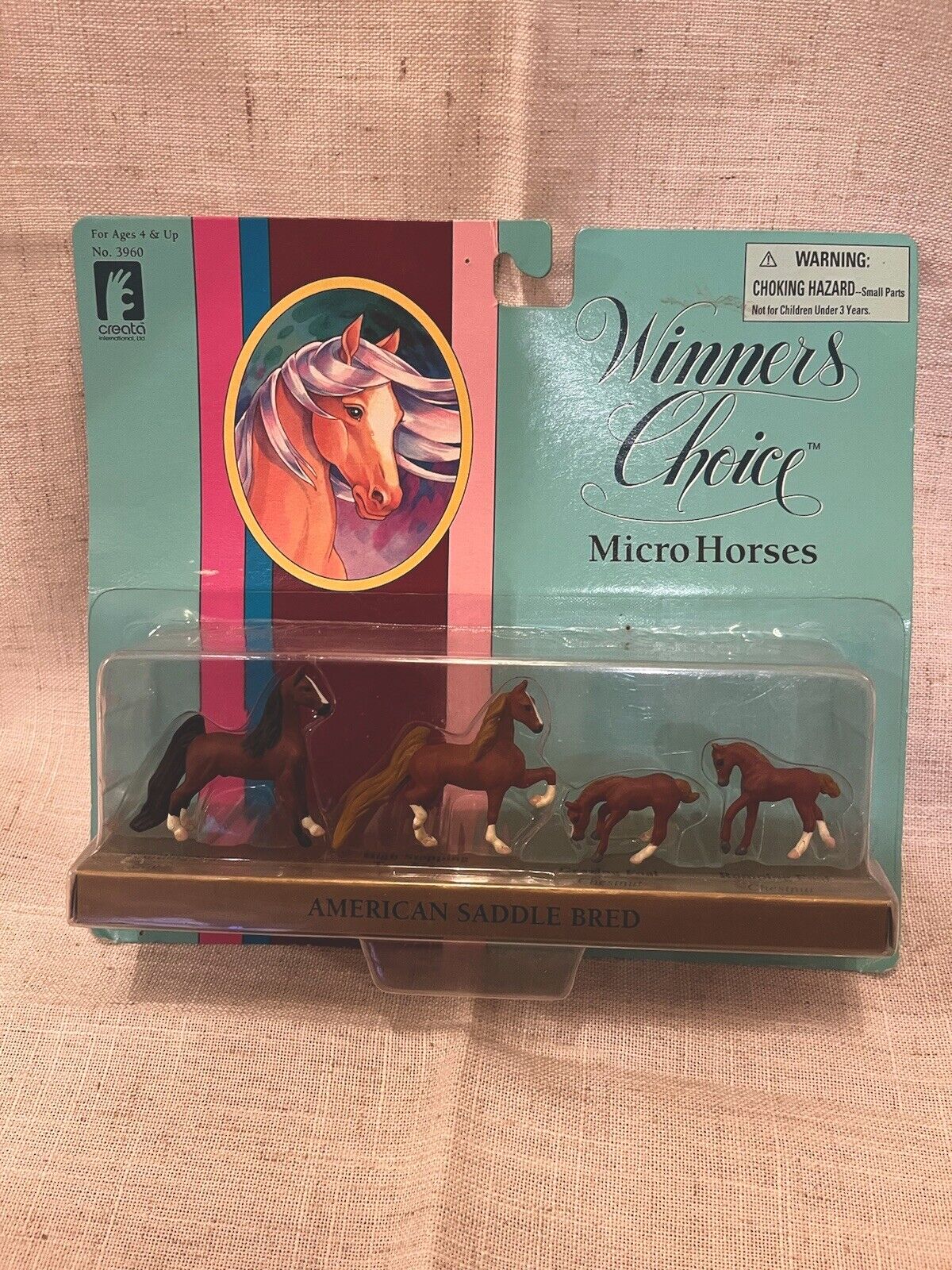Winners Choice Micro Horses #3960 American Saddlebred creata 1995 NEW
