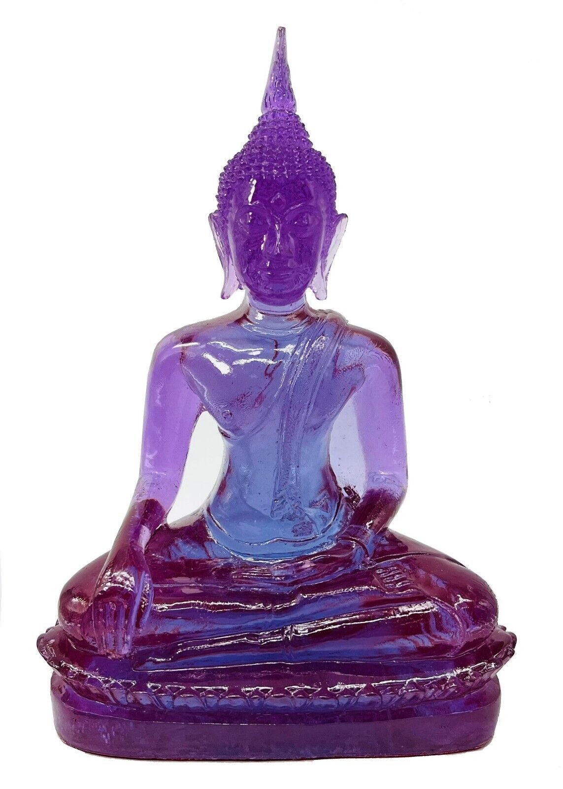 Buddha overcoming Temptations Purple Saturday Buddha statue for home decor 044