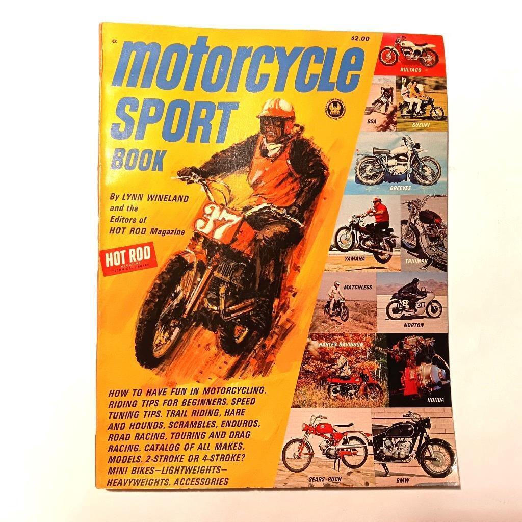 Motorcycle Sport Book 1966 Petersen Pub. / Hot Rod Magazine w/ Bike Catalog Tips