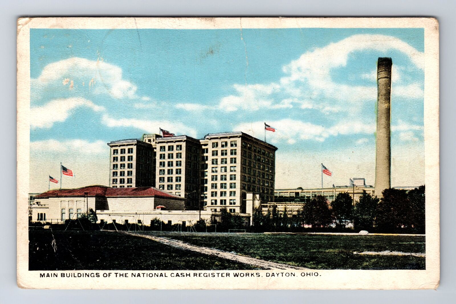 Dayton OH-Ohio, Main Buildings, The NCR Works, Vintage c1921 Postcard