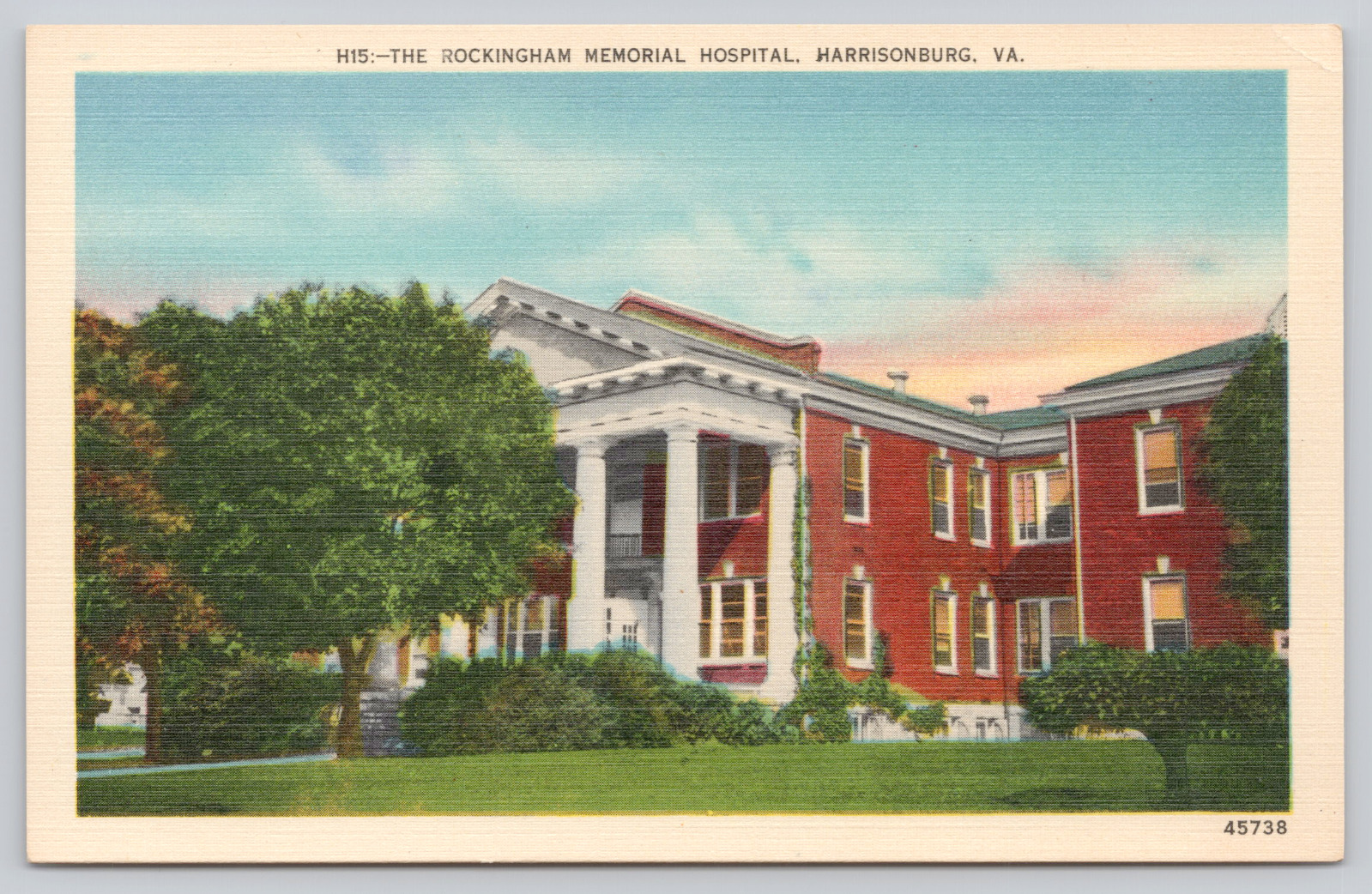 Rockingham Memorial Hospital Sentara RMH Medical Center Harrisonburg VA Postcard
