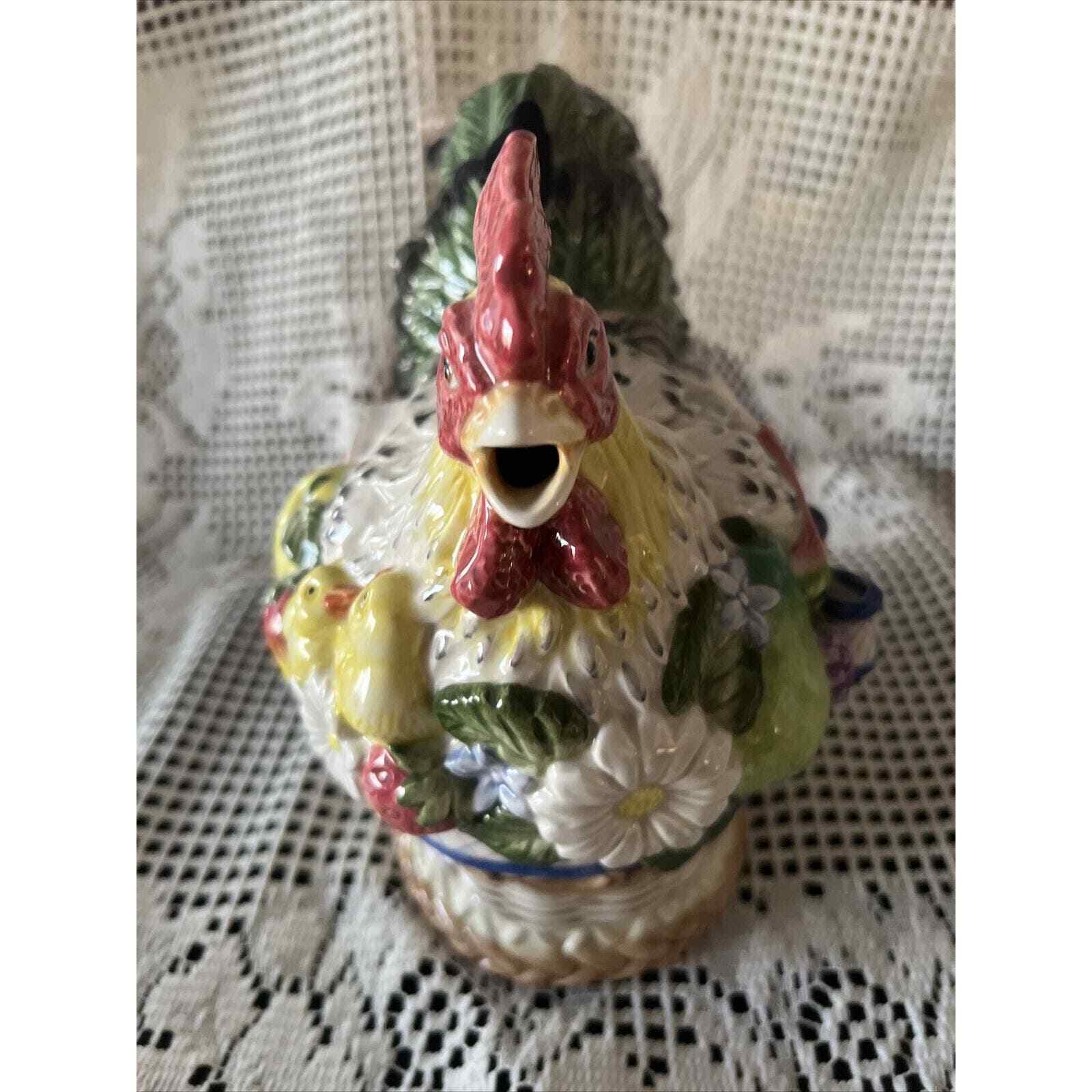 Fritz & Floyd Countryside Classic Hen Teapot Retired 1980’s Vintage Beautiful