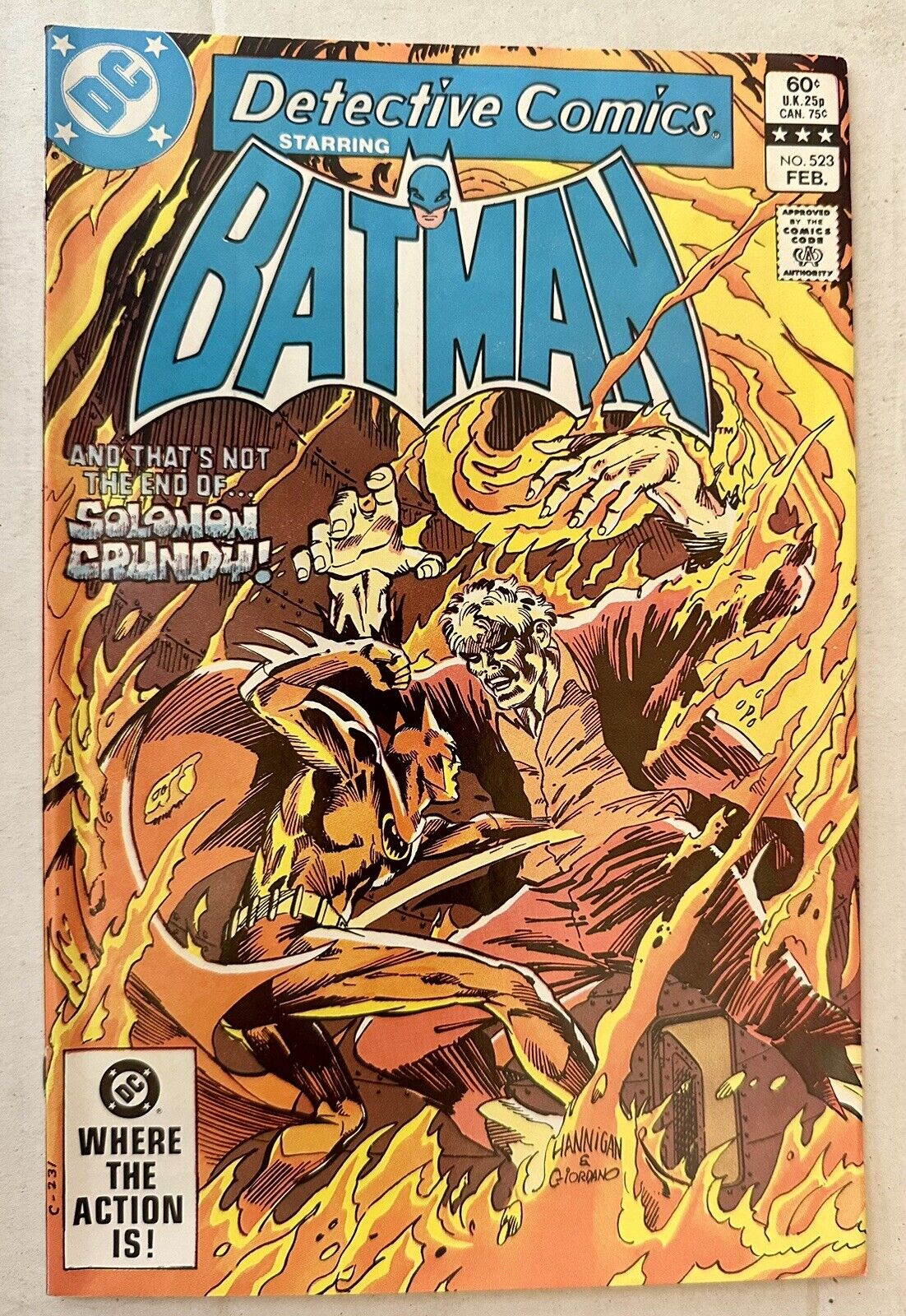 Detective Comics #523 (VF/NM 1983) - 1st cameo app of Killer Croc