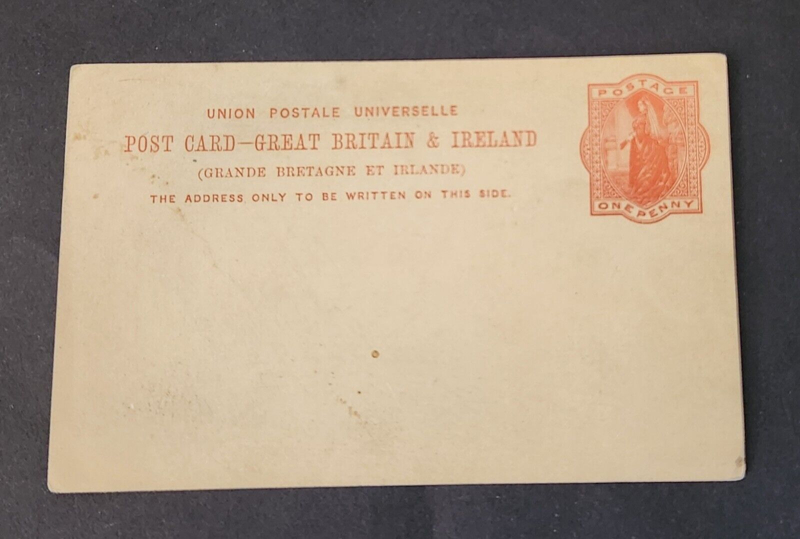 1890s Great Britain Ireland Victorian Unused Blank Penny Postcard Low Shipping