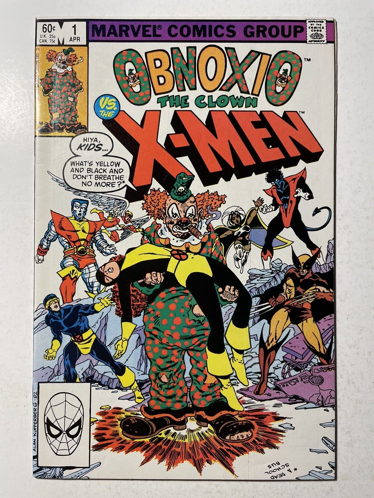 Obnoxio The Clown #1 Vs The X-men 1983