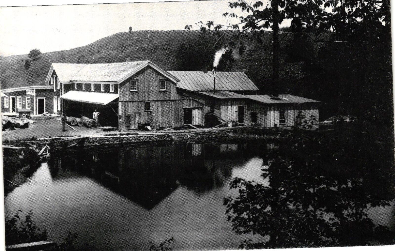 Vintage Postcard- Hanford Mill, East Meredith, NY