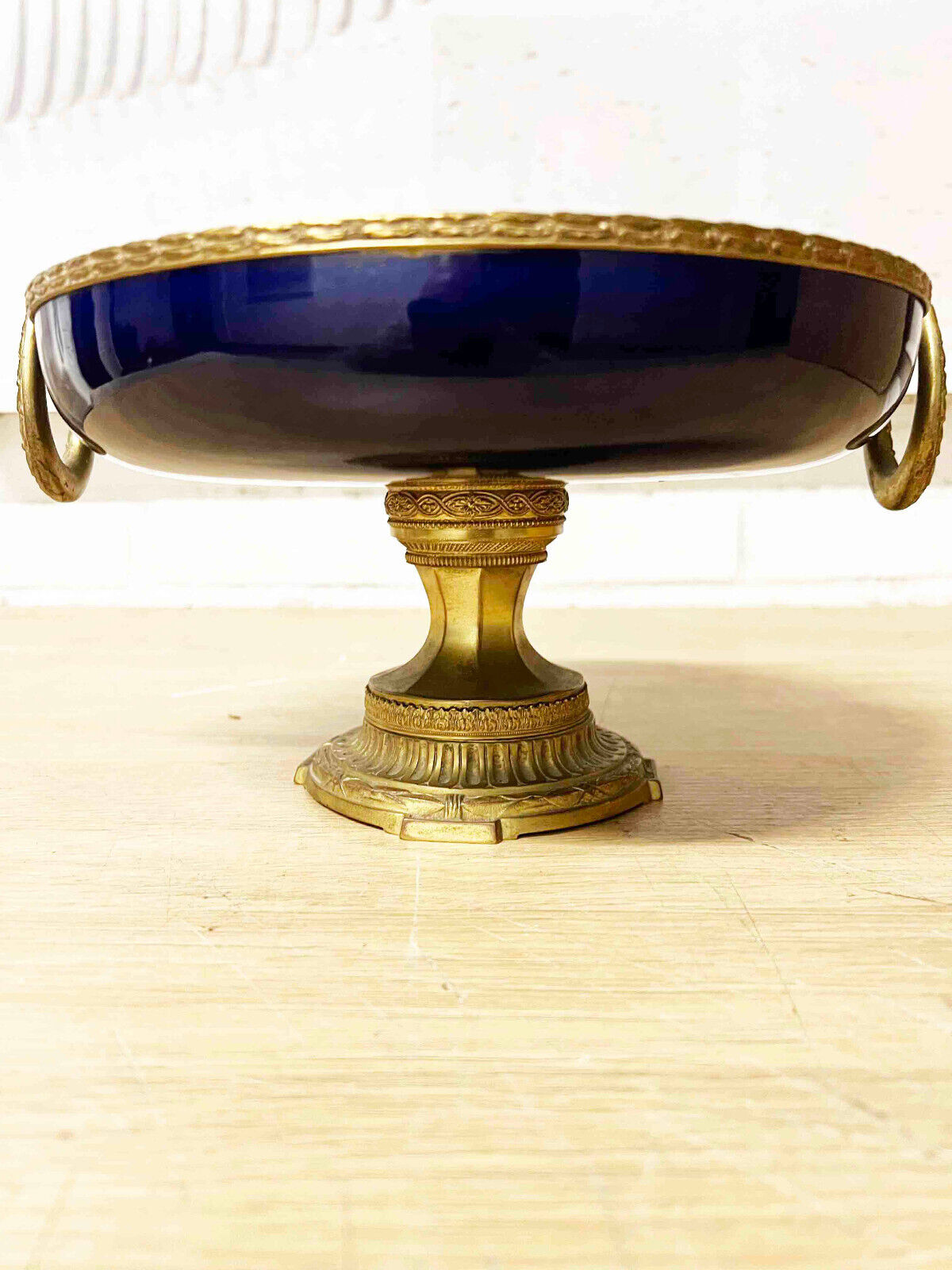 French Empire style bronze mounted Porcelain compote
