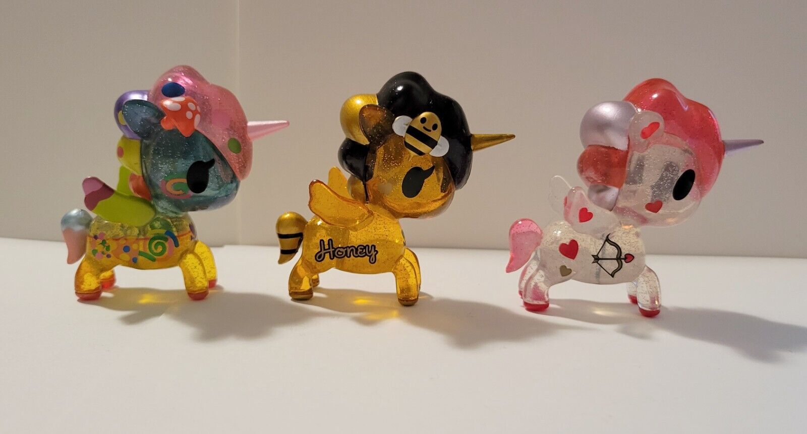 Tokidoki Unicorno Metallico Series 5 -Lot of 3: Valentino, Kinoko, and Honey Bee