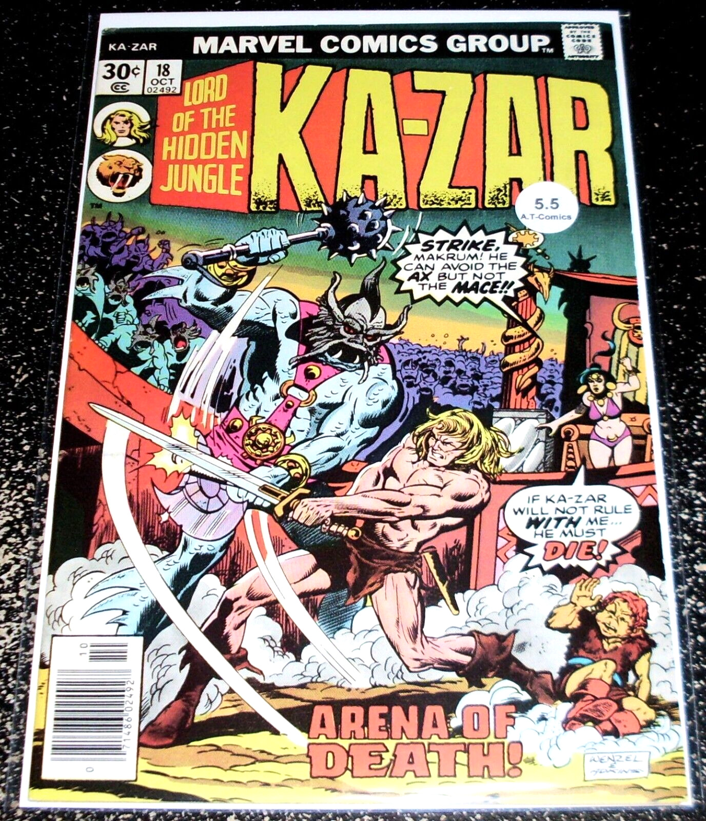 Ka-Zar 18 (5.5) 1st Print 1976 Marvel Comics - Flat Rate Shipping
