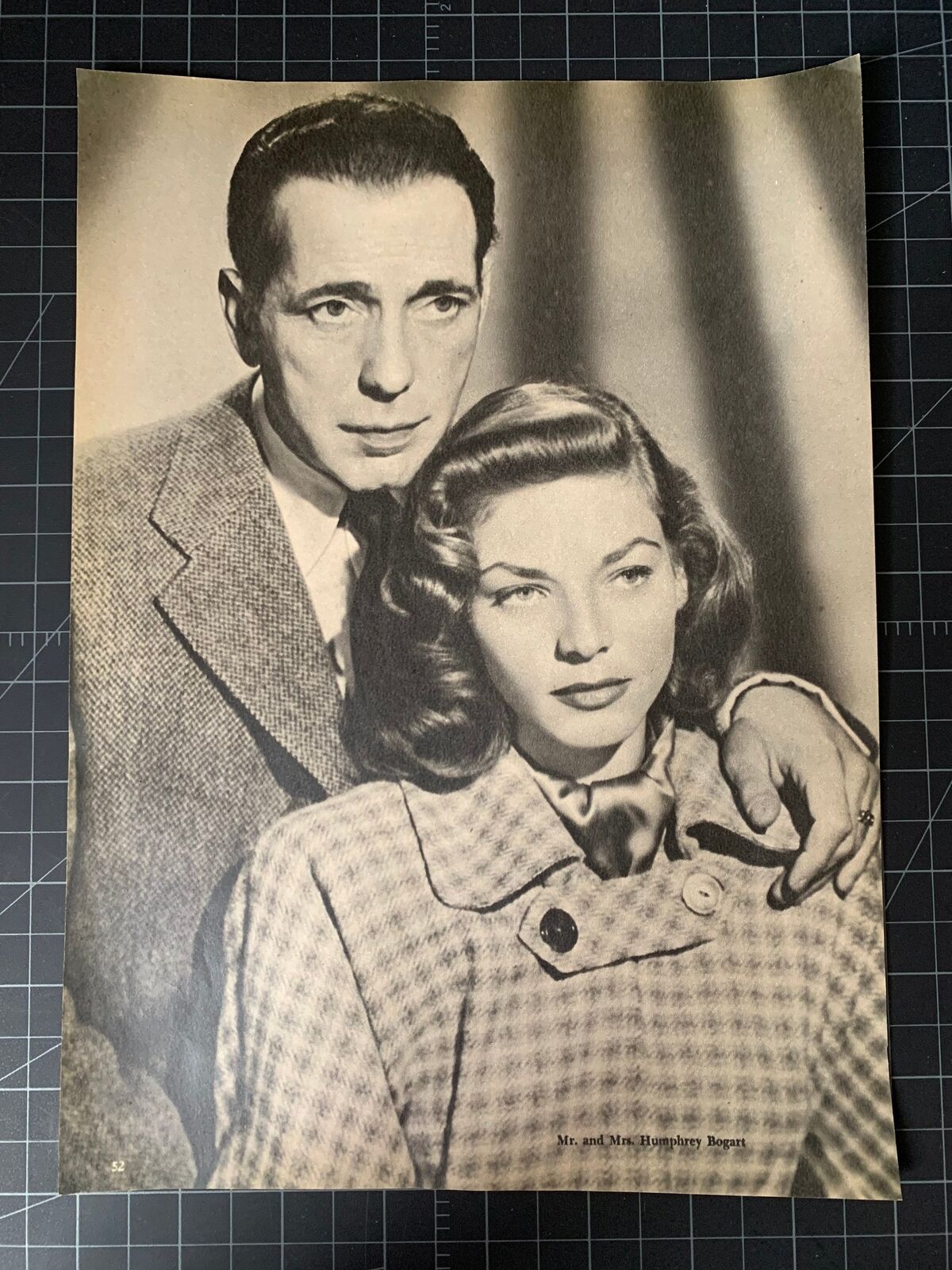 Vintage 1940s Lauren Bacall & Humphrey Bogart - Vintage Hollywood Couple