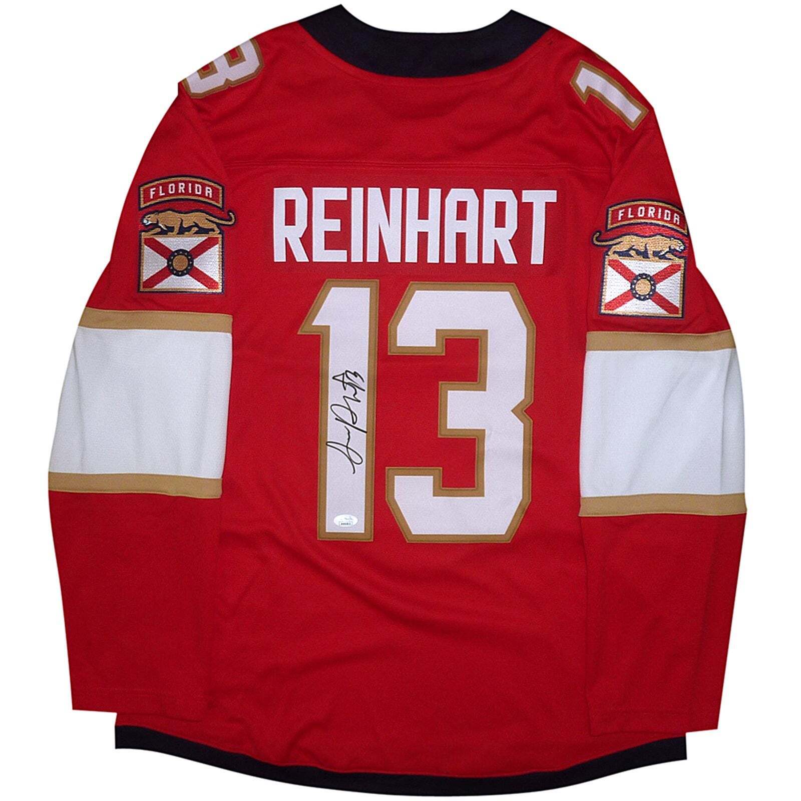 Sam Reinhart Autographed Florida Panthers (Red #13) Breakaway Hockey Jersey JSA