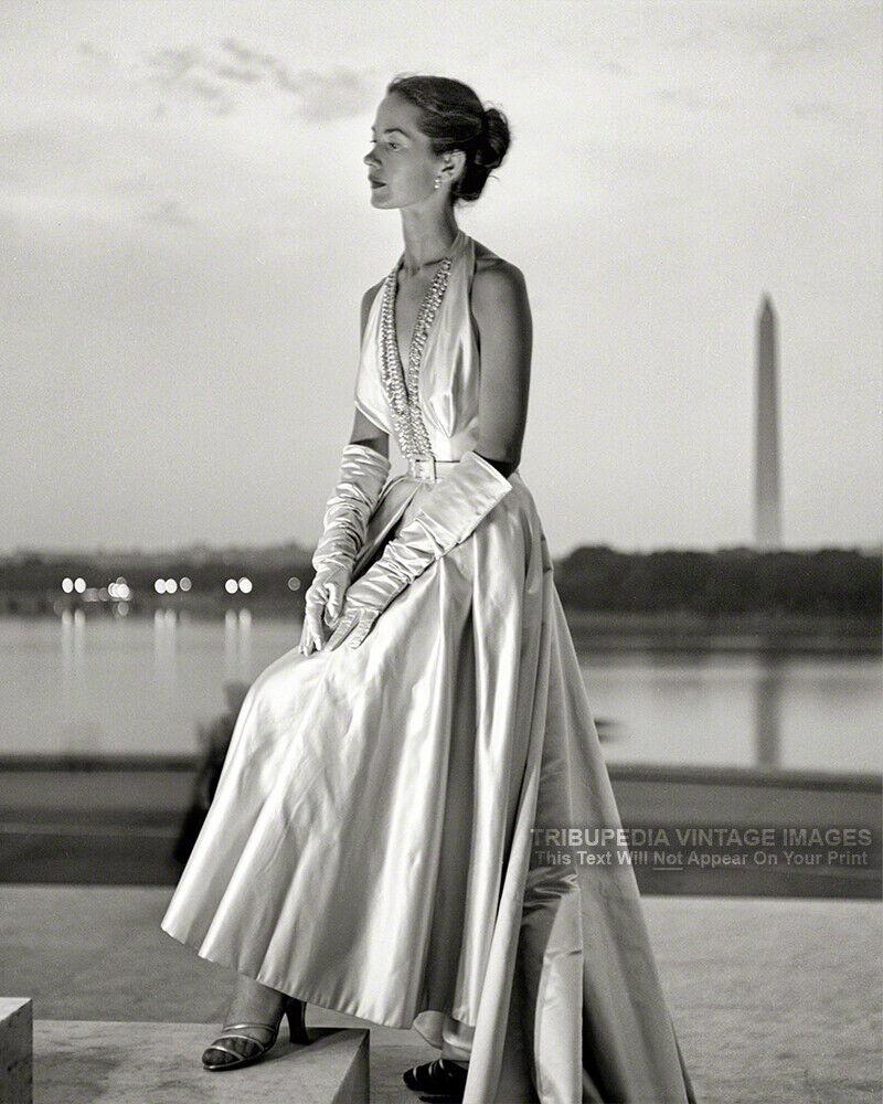 1949 Fashion Model Photograph - Toni Frissell Evening Gown Photo Washington D.C.