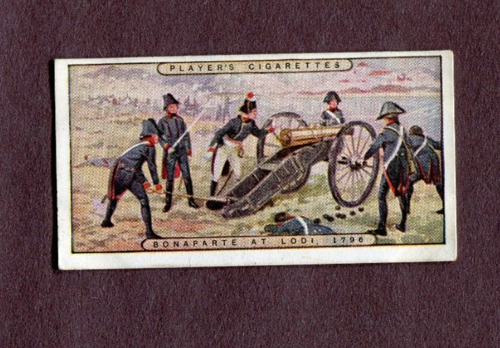 1916 JOHN PLAYER & SONS CIGARETTES NAPOLEON TOBACCO CARD #5 AT LODI, 1796