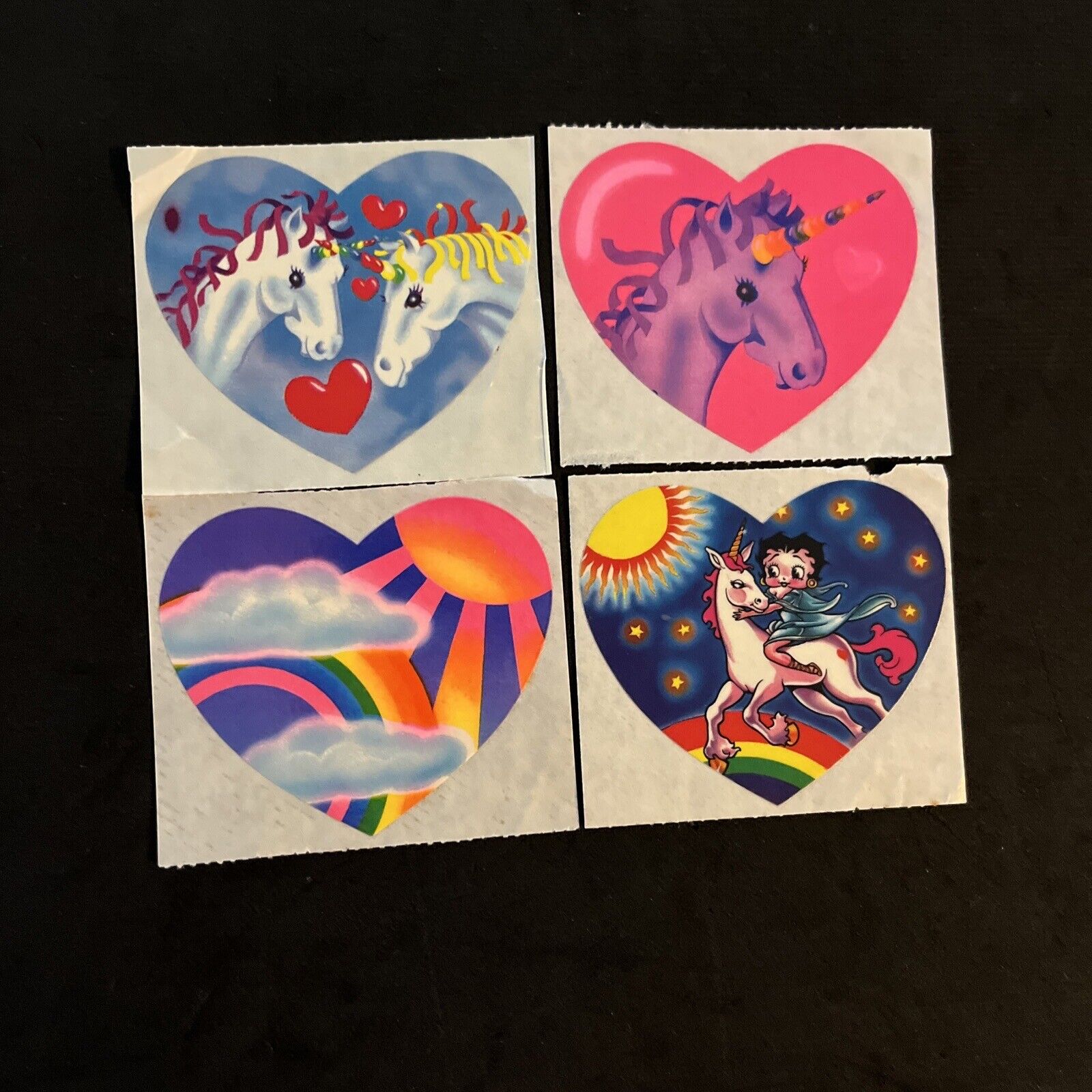 Lot Of 4 Vintage 80’s LISA FRANK Stickers