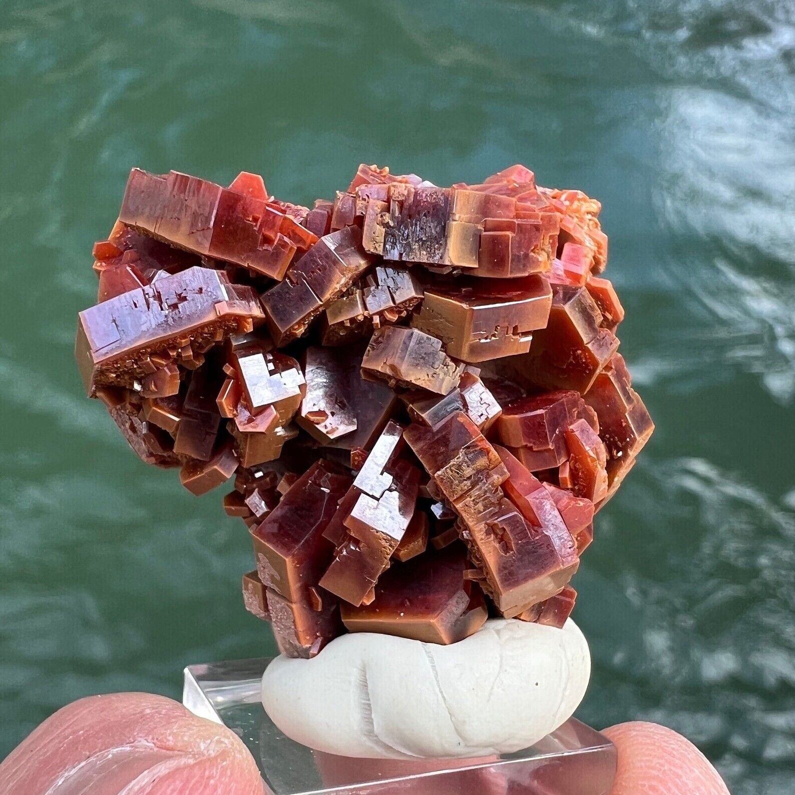 A Real Looker Stunning Red Vanadinite Cluster • 62 Grams From Morocco 37