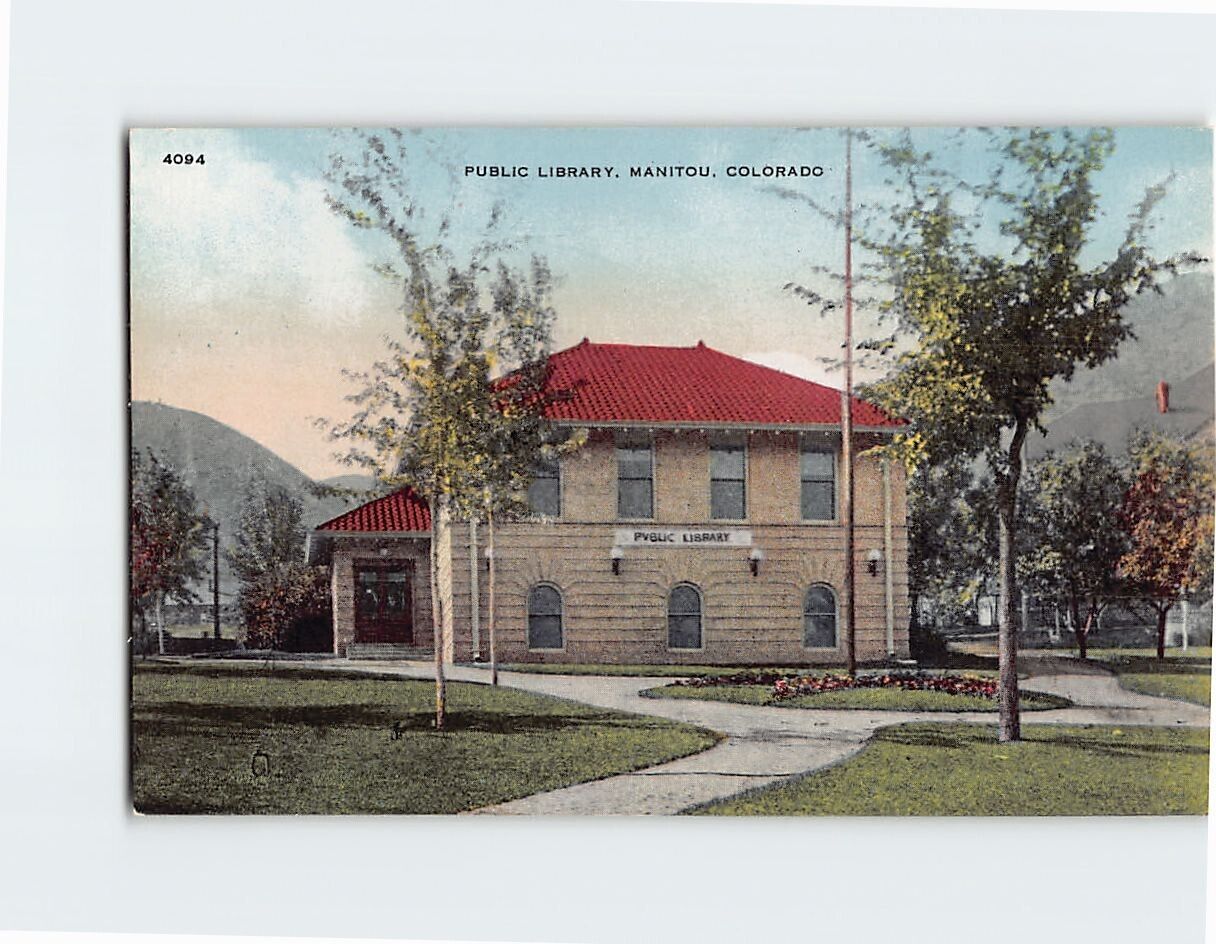Postcard Public Library, Manitou, Colorado