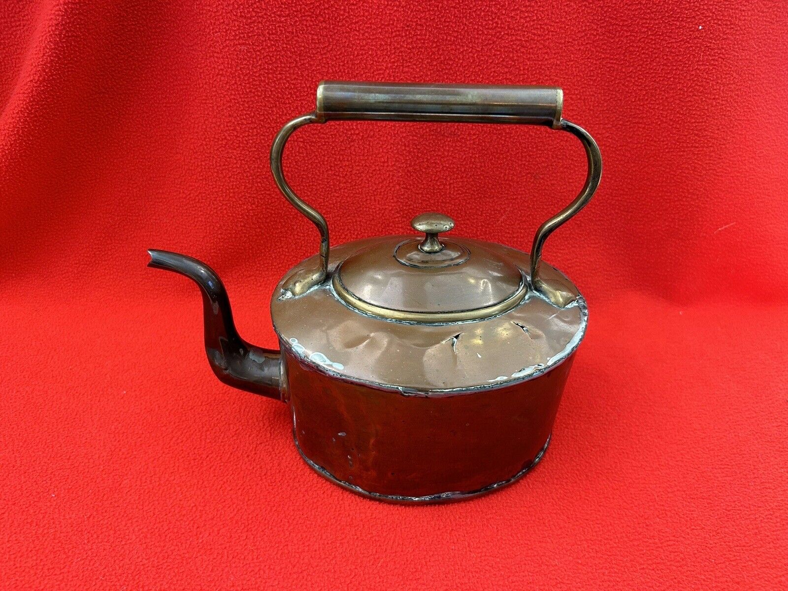 Antique 18th Century English Copper Tea Kettle