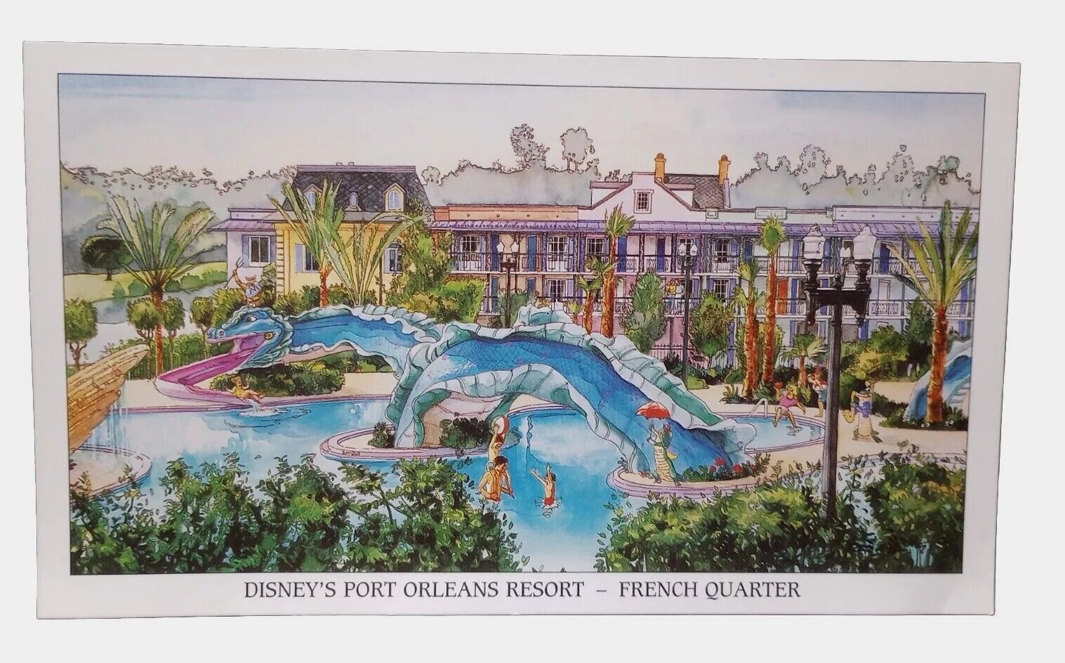 Vintage Walt Disney World Disney's Port Orleans Resort French Quarter Postcard