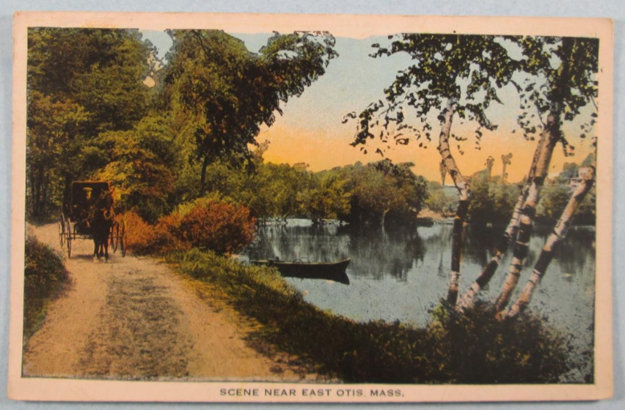 Scene Near East Otis, MA Massachusetts Postcard (#5737)