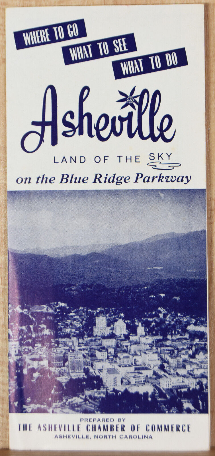 1970s Brochure Where to Go Asheville Blue Ridge Parkway Biltmore House NC Hiking