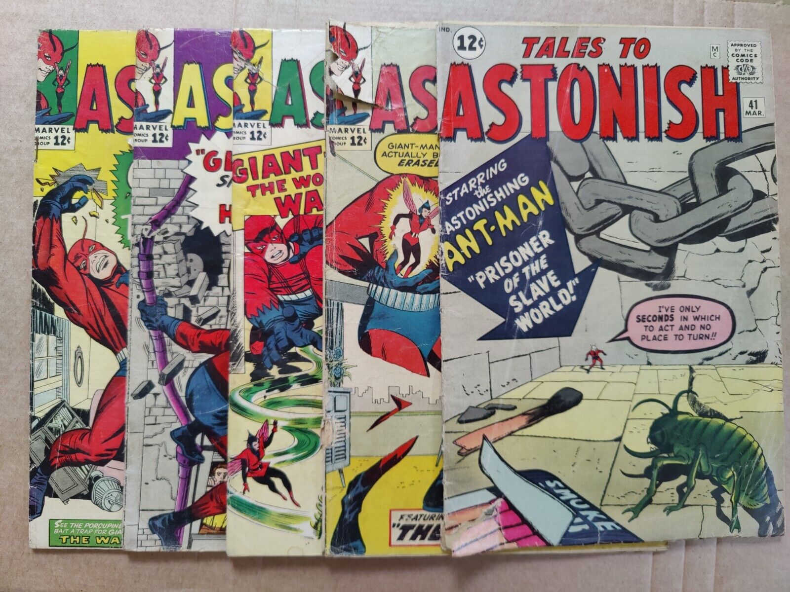 ALL INCOMPLETE Tales to Astonish 41 49 50 51 53 1963 1964 Ant-Man Lot Of 5