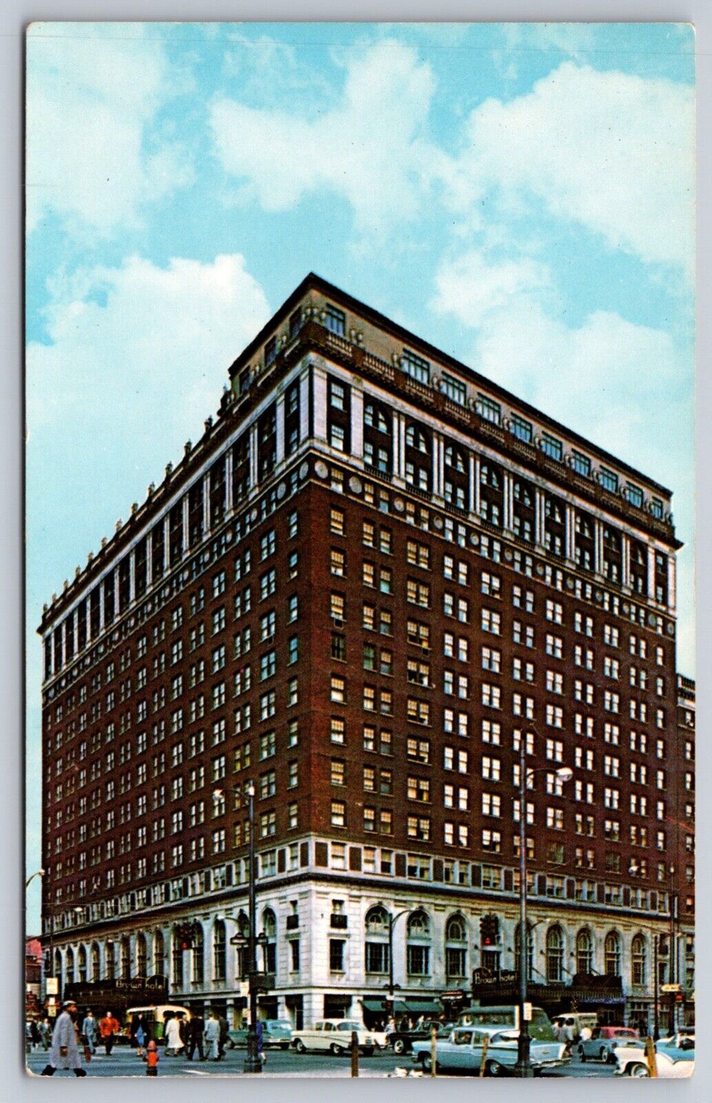 Louisville KY-Kentucky, Brown Hotel Advertising, Vintage Souvenir Postcard 403