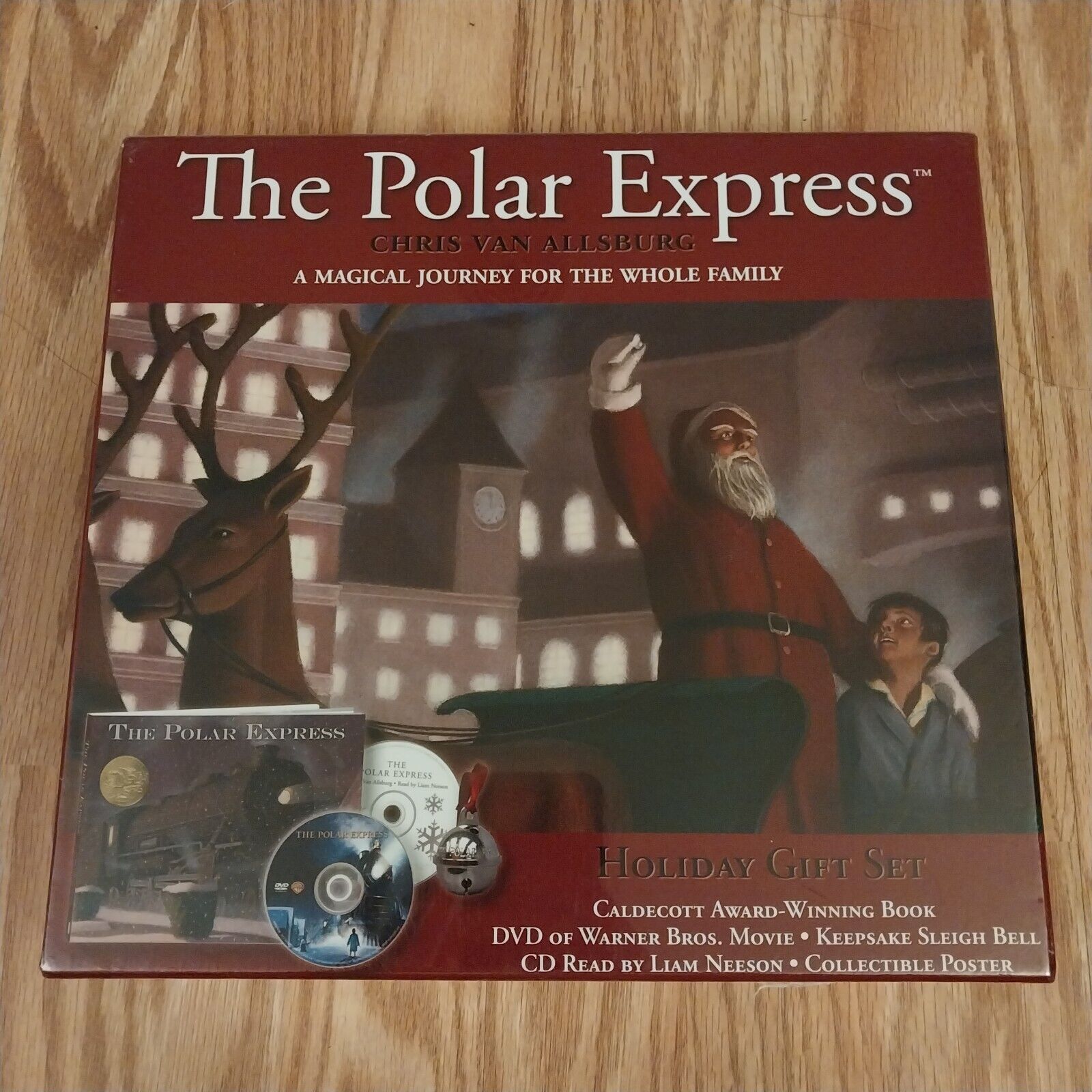 The Polar Express Holiday Gift Set (2015) Book, DVD, CD, & Poster, NEW, SEALED