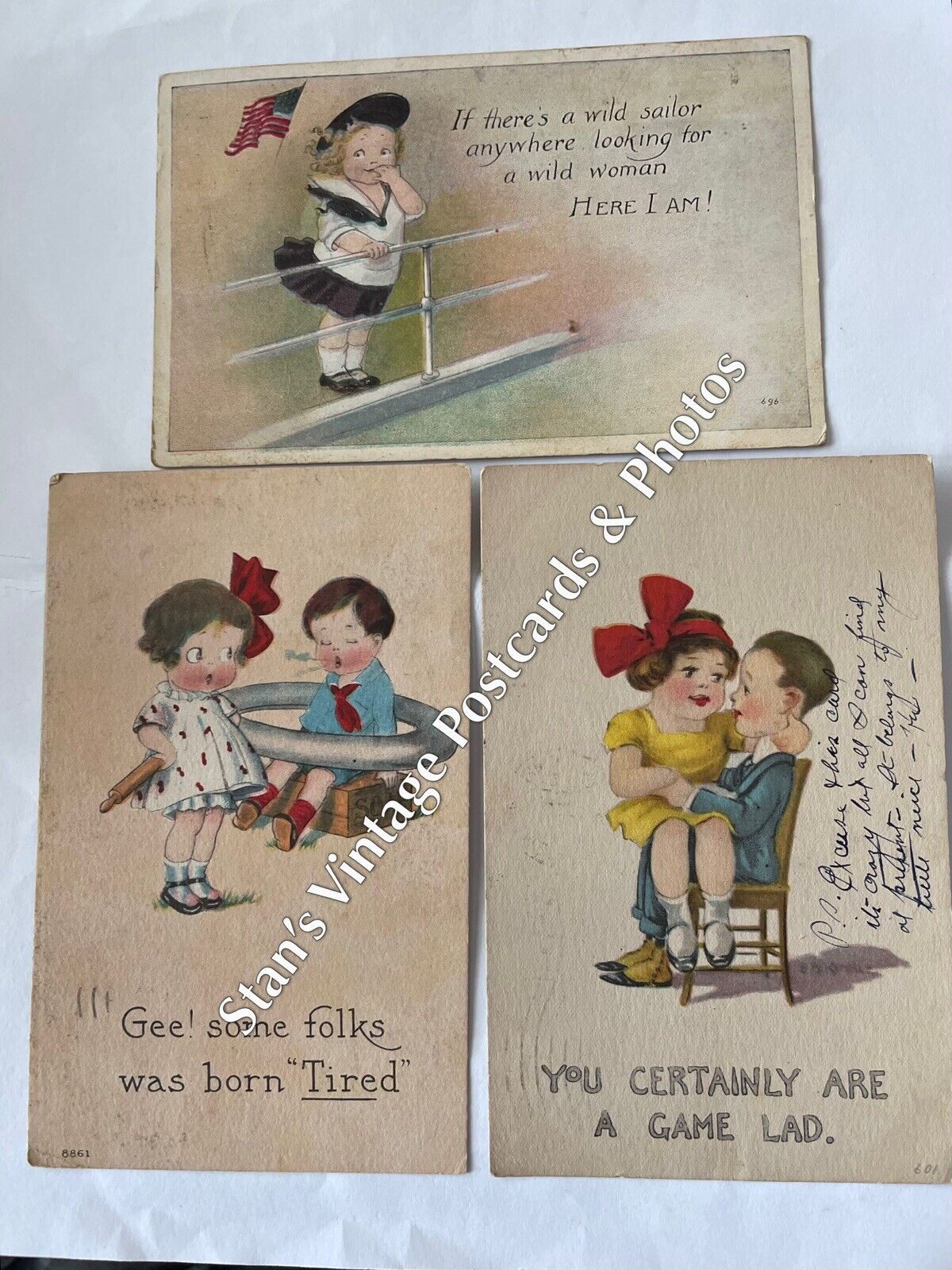 Comic Kids/Colored Postcards/1911-1920’s Lot Of (26)
