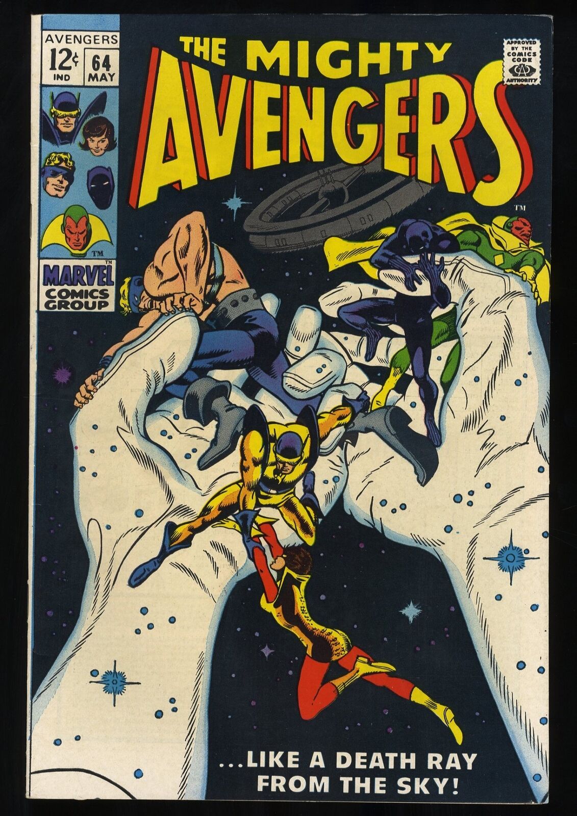 Avengers #64 VF 8.0 1st Barney Barton Hawkeye's Brother Marvel 1969